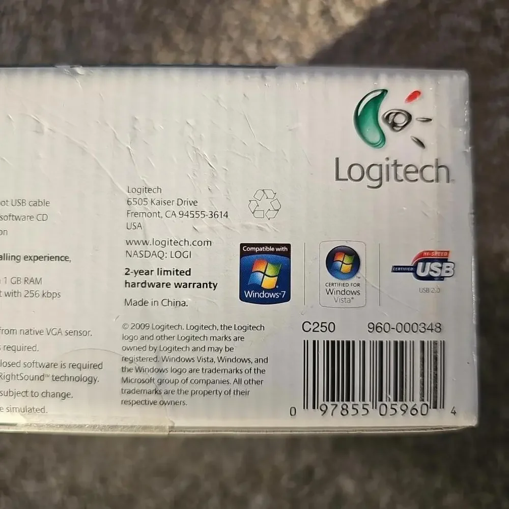 Logitech C250 Web Cam NIB